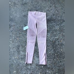 Moto Jeggings in Dusty Pink Sz S
